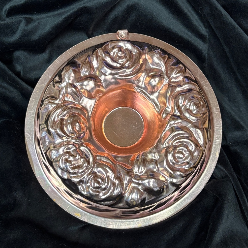 Vintage 1963 Copper Rose Gelatin Mold, 5 Cup Capacity, with Hanger